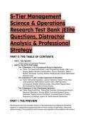 2026&sol;2027 S-Tier Management Science & Operations Research Test Bank &vert; Elite Questions&comma; Distractor Analysis & Professional Strategy