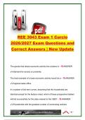 REE 3043 Exam 1 Curcio 2026&sol;2027 &vert; 40&plus; Questions & Answers &vert; Real Estate Economics&comma; Property Law&comma; Bid-Rent&comma; Taxation & REITs &vert; UCF