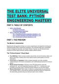 2026&sol;2027 S-Tier Universal Test Bank&colon; Python Engineering Mastery &lpar;Advanced Q&A &plus; Explanations&rpar;