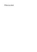 Resume -  Philosophie du droit