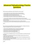 Advanced Pathophysiology Practice Questions