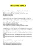 Real Estate Exam 2 Quetsions And Answers
