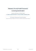 ALABAMA LIFE & HEALTH INSURANCE ACTUAL EXAM 2026&sol;2027 &vert; Verified Questions & Answers by Experts &vert; State Licensing Test Prep &vert; Pass Guaranteed - A&plus; Graded&NewLine;&NewLine;