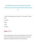 CSM 2030 Exam 1 Practice Examination Latest 2026&sol;2027 &NewLine;Questions and Correct Answers with Rationales Already Graded &NewLine;A&plus; 