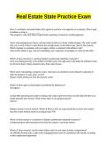 Real Estate State Practice Exam