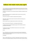 Indiana real estate exam prep agent