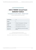 ANCC PMHNP ACTUAL EXAM 2026&sol;2027 &vert; Full Questions & Correct Answers Already Passed &vert; Psychiatric Mental Health NP Board Prep &vert; Pass Guaranteed - A&plus; Graded&NewLine;&NewLine;