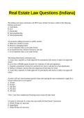Real Estate Law Questions &lpar;Indiana&rpar;