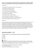AZ ROC &ndash; CR-37 PLUMBING CONTRACTOR EXAM PRACTICE QUESTIONS AND ANSWERS &vert; VERIFIED&NewLine;AND WELL DETAILED ANSWERS &vert; PLUS RATIONALES &vert; GUARANTEED PASS &vert; LATEST EXAM UPDATE&NewLine;