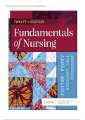 TEST BANK FOR Fundamentals of Nursing 12th edition by Patricia A&period; Potter &comma; Anne G&period; Perry &comma; Patricia A&period; Stockert &comma; Amy Hall &comma; Wendy R&period; Ostendorf ISBN&colon;978-0443124068 COMPLETE GUIDE 100&percnt; VERIFIED A&plus; GRADE ASSURED&excl;&excl;&excl;&excl;NEW LATEST UPDATE&excl;&excl;&excl;&excl;&excl;&NewLine;