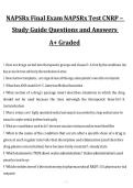 NAPSRx Final Exam and CNRP Test Study Guide Questions and Answers&comma; A&plus; Graded&comma; 2027&sol;2028 Exam Preparation Material
