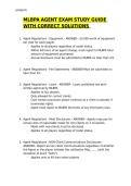 MLBPA AGENT EXAM STUDY GUIDE WITH CORRECT SOLUTIONS&sol;ACTUAL EXAMS &sol;GRADED A&plus;
