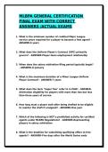 MLBPA GENERAL CERTIFICATION FINAL EXAM WITH CORRECT ANSWERS&sol;SPORT MANAGEMENT FINAL EXAM WITH CORRECT ANSWERS&period;&sol;ACTUAL EXAMS &sol;GRADED A&plus;