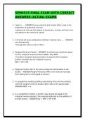 SPM4515 FINAL EXAM WITH CORRECT ANSWERS&sol;ACTUAL EXAMS &sol;GRADED A&plus;
