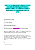Pass CCRN test bank NEWEST 2026-2027 ACTUAL EXAM COMPLETE 125 QUESTIONS AND CORRECT DETAILED ANSWERS &lpar;VERIFIED ANSWERS&rpar; ALREADY GRADED A&plus; BRAND NEW&excl;&excl;