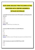 FICEP Exam 1-3&comma; Midterm Exam & Final Exam &vert; Complete Package Bundle