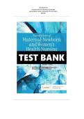 Test Bank - Foundations of Maternal-Newborn and Women's Health Nursing &lpar;8th Edition by Murray&rpar; with 100&percnt; correct answers&NewLine;