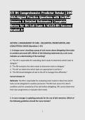 ATI RN Comprehensive Predictor Retake &vert; 200 &NewLine;NGN-Aligned Practice Questions with Verified &NewLine;Answers & Detailed Rationales &vert; Complete &NewLine;Review for RN Exit Exam & NCLEX-RN Success &vert; &NewLine;Graded A&plus;