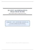 IB MYP Mathematics Practice Suite &vert; Booklet 4 &vert; 2026&sol;27