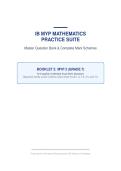 IB MYP Mathematics Practice Suite &vert; Booklet 2 &vert; 2026&sol;27