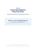 IB MYP Mathematics Practice Suite &vert; Booklet 4 MYP 4 Standard &vert; 2026&sol;27