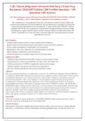 CJE Clinical Judgement Advanced Med Surg 2 Exam 2026&sol;2027&colon; 200 Verified Q&A with Rationales