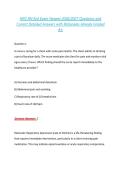 HESI RN Exit Exam Newest 2026&sol;2027 Questions and &NewLine;Correct Detailed Answers with Rationales Already Graded &NewLine;A&plus; 