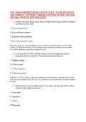 WGU D236 PATHOPHYSIOLOGY FINAL EXAM &ndash; EXAM QUESTIONS &NewLine;AND CORRECT ANSWERS &lpar;VERIFIED ANSWERS&rpar; PLUS RATIONALE &vert; &NewLine;2027 Q&A &vert; INSTANT DOWNLOAD PDF