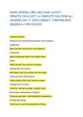 NGWA GENERAL DRILLING EXAM &vert;LATEST UPDATED 2026&sol;2027 &vert;A COMPLETE SOLUTION ALL ANSWERS GET IT 100&percnt; CORRECT &vert;VERIFIED BEST GRADED A&plus; FOR SUCCESS