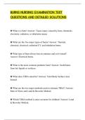 BURNS NURSING EXAMINATION TEST QUESTIONS AND DETAILED SOLUTIONS&period;pdf&NewLine;&NewLine;