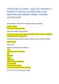 PURDUE BIOL 203 EXAM 1 2026&ndash;2027 ANATOMY & PURDUE PHYSIOLOGY ACCURATE REAL EXAM QUESTIONS AND VERIFIED CORRECT ANSWERS JUST RELEASED