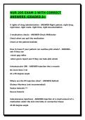 NUR 205 EXAM 3 WITH CORRECT ANSWERS &sol;ACTUAL EXAMS &sol;GRADED A&plus;