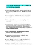  MSU NUR 205 MIDTERM  EXAM 3 WITH CORRECT ANSWERS &sol;ACTUAL EXAMS &sol;GRADED A&plus;