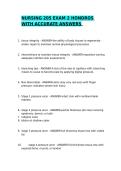 NURSING 205 EXAM 2 HONDROS WITH ACCURATE ANSWERS&period;