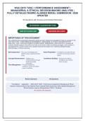 WGU D072 Task 1 Performance Assessment &vert; Questions and Answers with Detailed Rationales &vert; Managerial & Ethical Decision-Making Analysis &vert; Rubric-Aligned Model Submission &vert; 2026 Updated&NewLine;