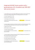 &lpar;Algebra Sem&period; 2&rpar; Unit 3 Assignment - 20&period; Test questions with correct answers rated for grade A&plus; 2026 guaranteed pass 