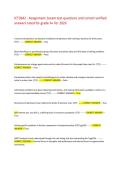 ICT3642 - Assignment 1exam test questions and correct verified answers rated for grade A&plus; for 2026 