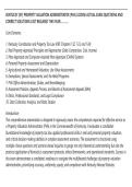 KENTUCKY &lpar;KY&rpar; PROPERTY VALUATION ADMINISTRATOR &lpar;PVA&rpar; LICENSE ACTUAL EXAM QUESTIONS AND&NewLine;CORRECT SOLUTIONS JUST RELEASED THIS YEAR&hellip;&hellip;&hellip;&period;&period;&period;