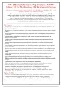 MDC III Exam 3 &lpar;Rasmussen&rpar; Prep Document &vert; 2026&sol;2027&NewLine;Edition &vert; 150 Verified Questions - 124 Questions with Answers