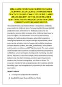 2026 ALARM COMPANY QUALIFIED MANAGER &NewLine;CALIFORNIA EXAM &lpar;ACQM&rpar;&colon; COMPREHENSIVE &NewLine;PRACTICE EXAMINATION STUDY GUIDE &vert; LATEST &NewLine;UPDATE 2026&sol;2027 &vert; ACTUAL EXAM PRACTICE &NewLine;QUESTIONS AND ANSWERS &vert; EXAM REVIEW &vert; 100&percnt; &NewLine;CORRECT ANSWERS &vert;MOST RECENT