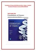 Foundations of Finance 10th Edition by Arthur J&period; Keown &ndash; Complete &NewLine;Test Bank&comma; All Chapters Covered&comma; ISBN 0134897269 