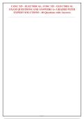 COSC 325 - ELECTRICAL&comma; COSC 325 - ELECTRICAL&NewLine;EXAM QUESTIONS AND ANSWERS A&plus; GRADED WITH&NewLine;EXPERT SOLUTIONS - 60 Questions with Answers