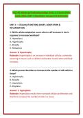NU 545 Advanced Pathophysiology Questions and Answers Complete Bundle 