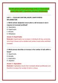 NU 545 Advanced Pathophysiology Units 1&ndash;7 Exam Study &NewLine;Guide 2026&ndash;2027 &vert; Questions&comma; Answers & Rationales 