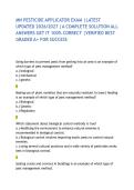 MN PESTICIDE APPLICATOR EXAM &vert;LATEST UPDATED 2026&sol;2027 &vert;A COMPLETE SOLUTION ALL ANSWERS GET IT 100&percnt; CORRECT &vert;VERIFIED BEST GRADED A&plus; FOR SUCCESS