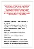 AIA AEROSPACE PENETRANT TESTING LEVEL II 100 LATEST UPDATED ACTUAL FINAL EXAM WITH COMPLETE WELL ELABORATED AND MOST TESTED REAL EXAM PRACTICE QUESTIONS AND 100&percnt; CORRECT VERIFIED ANSWERS WITH DETAILED RATIONALES PLUS CERTIFIED ANSWER KEY 2026-2027 Q&A FIN