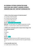 AK Thermal Systems Contractor Exam Questions and Correct Answers