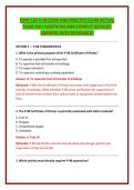 FDNY COF P-98 EXAM AND PRACTICE EXAM ACTUAL &NewLine;EXAM 300&plus; QUESTIONS AND CORRECT DETAILED &NewLine;ANSWERS WITH RATIONALES