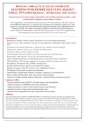 BIOLOGY 1000 ACTUAL EXAM COMPLETE&NewLine;QUESTIONS WITH EXPERT SOLUTIONS &vert; 2026&sol;2027&NewLine;Edition &vert; 150 Verified Questions - 110 Questions with Answers