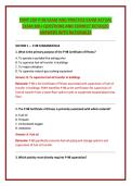 FDNY COF P-98 EXAM AND PRACTICE EXAM ACTUAL &NewLine;EXAM 300&plus; QUESTIONS AND CORRECT DETAILED &NewLine;ANSWERS WITH RATIONALES